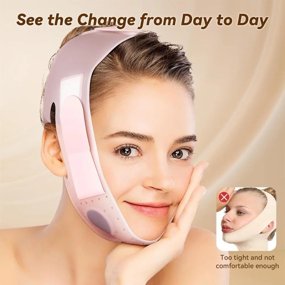 New Reusable Face Strap Chin up Patch Face Lifting V Line Mask Chin Strap for Sagging